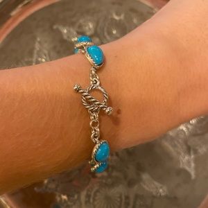Sterling silver turquoise bracelet